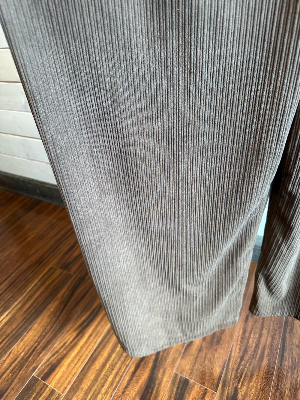 Cider | Brown Wide Leg Corduroy Overalls - Picture 7 of 8